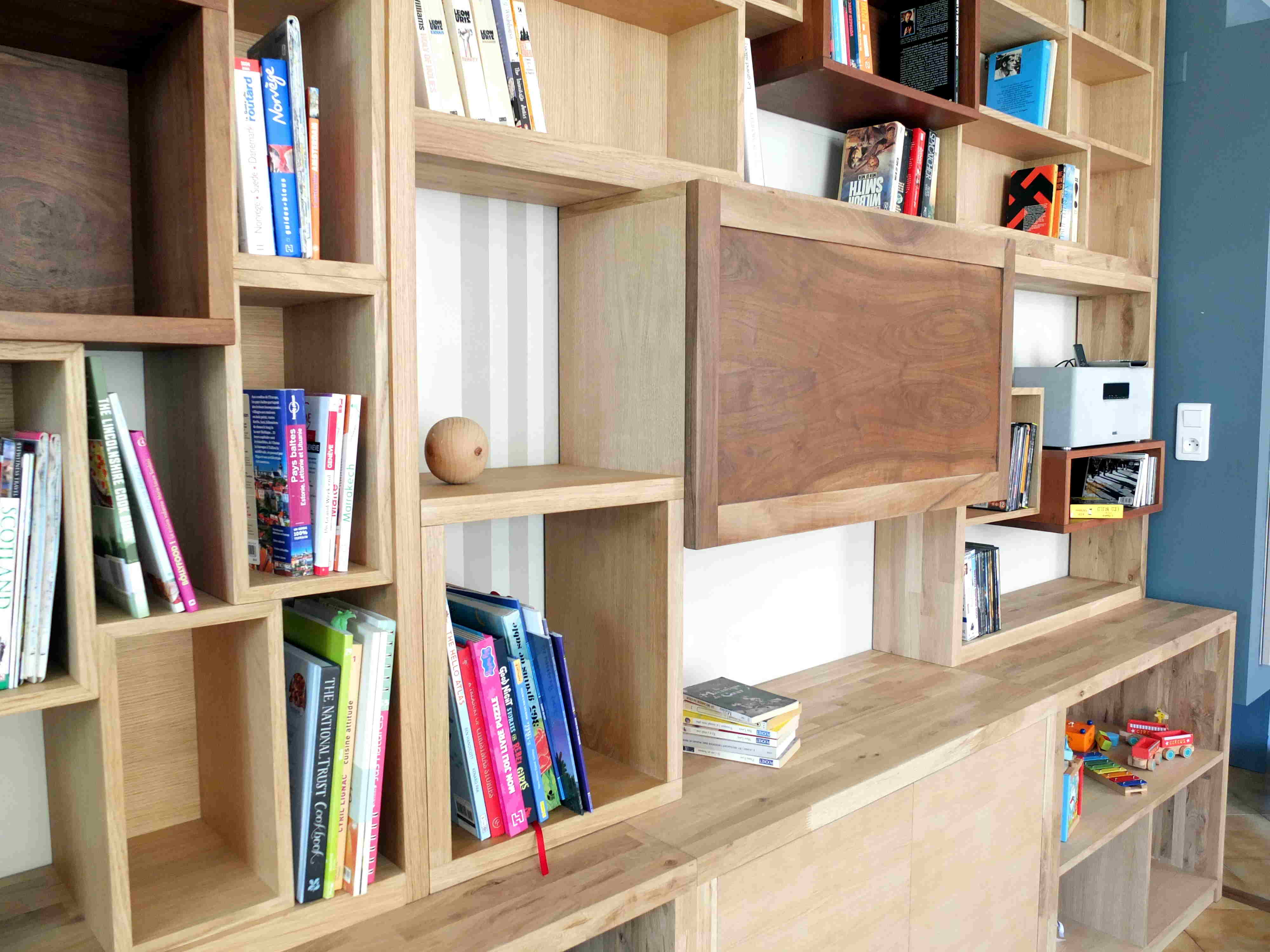 bibliothèque sur-mesure_meuble bar