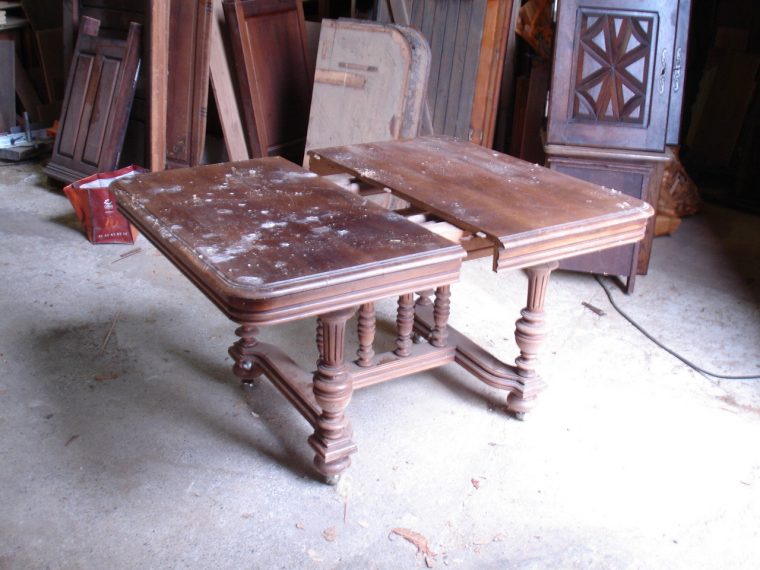 Table avant transformation