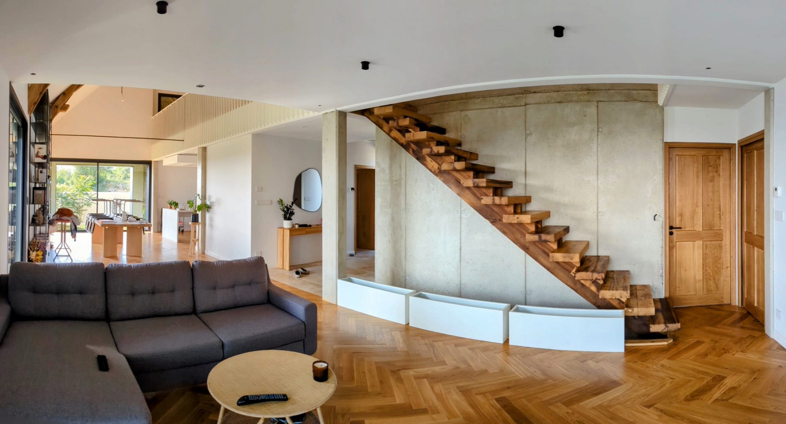 Escalier double limons