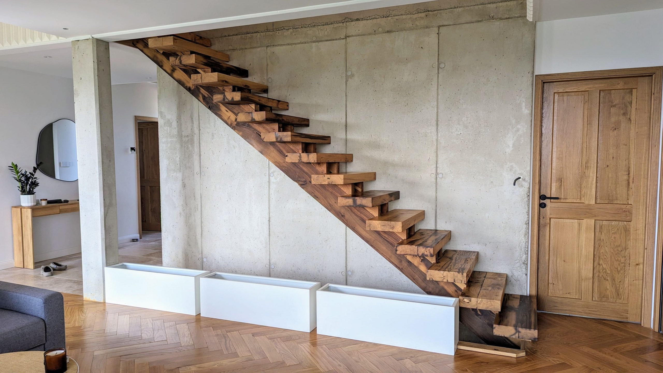 Escalier double limons