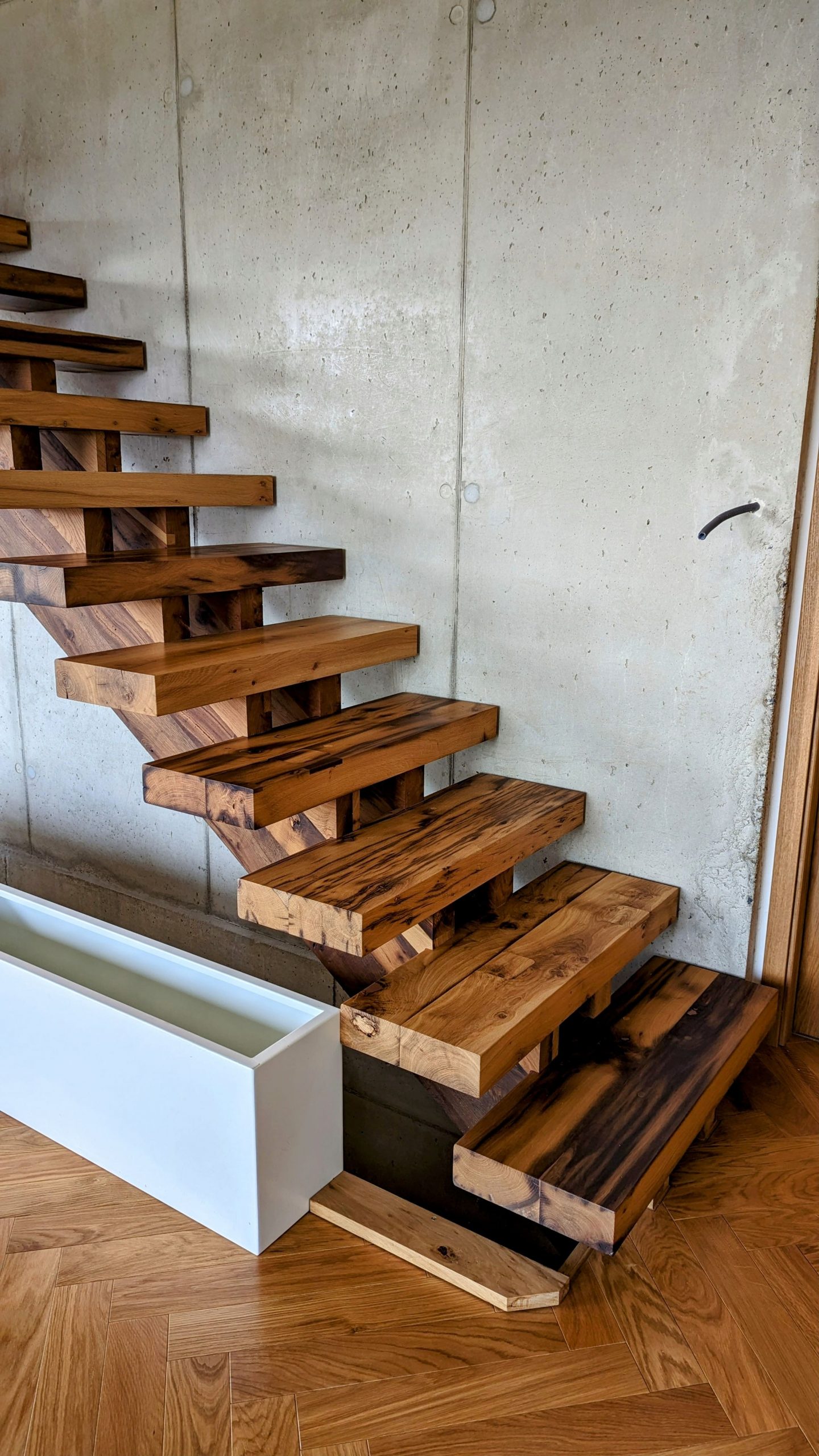 Escalier double limons