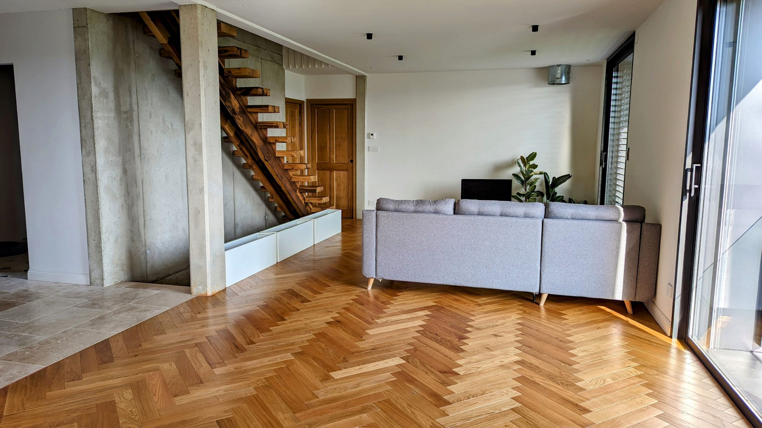 Escalier double limons