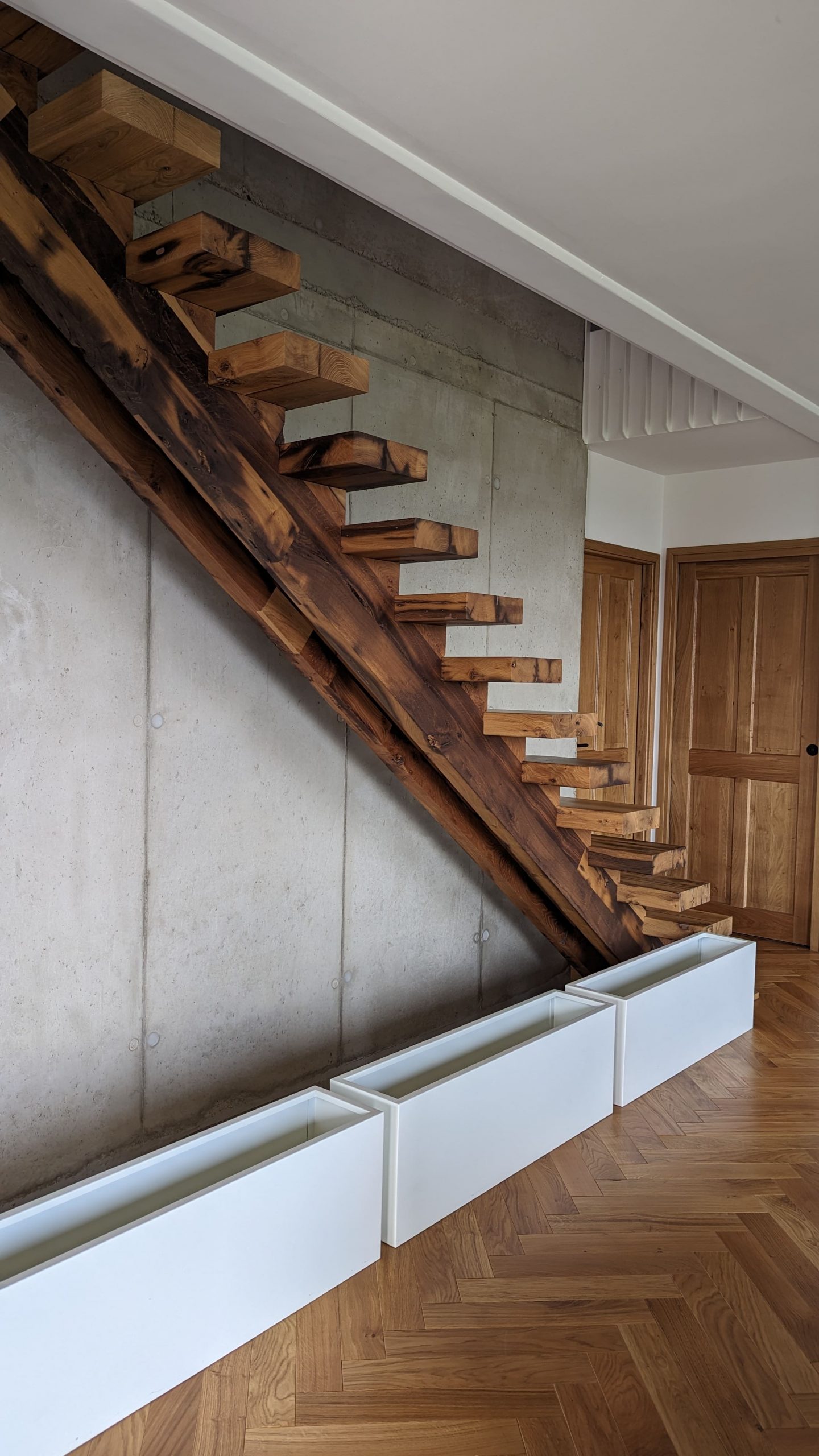Escalier double limons