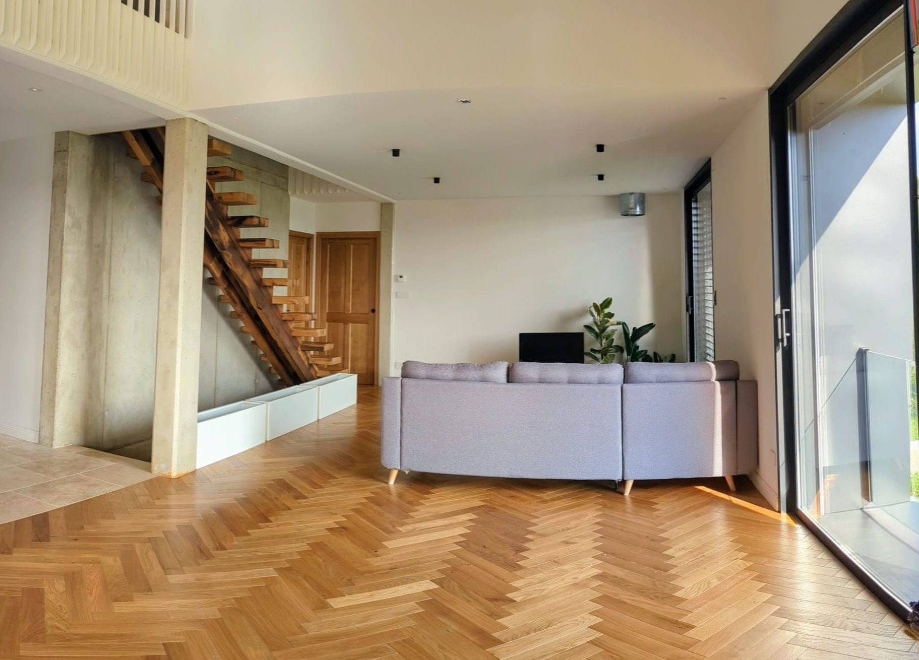 Parquet à bâtons rompus