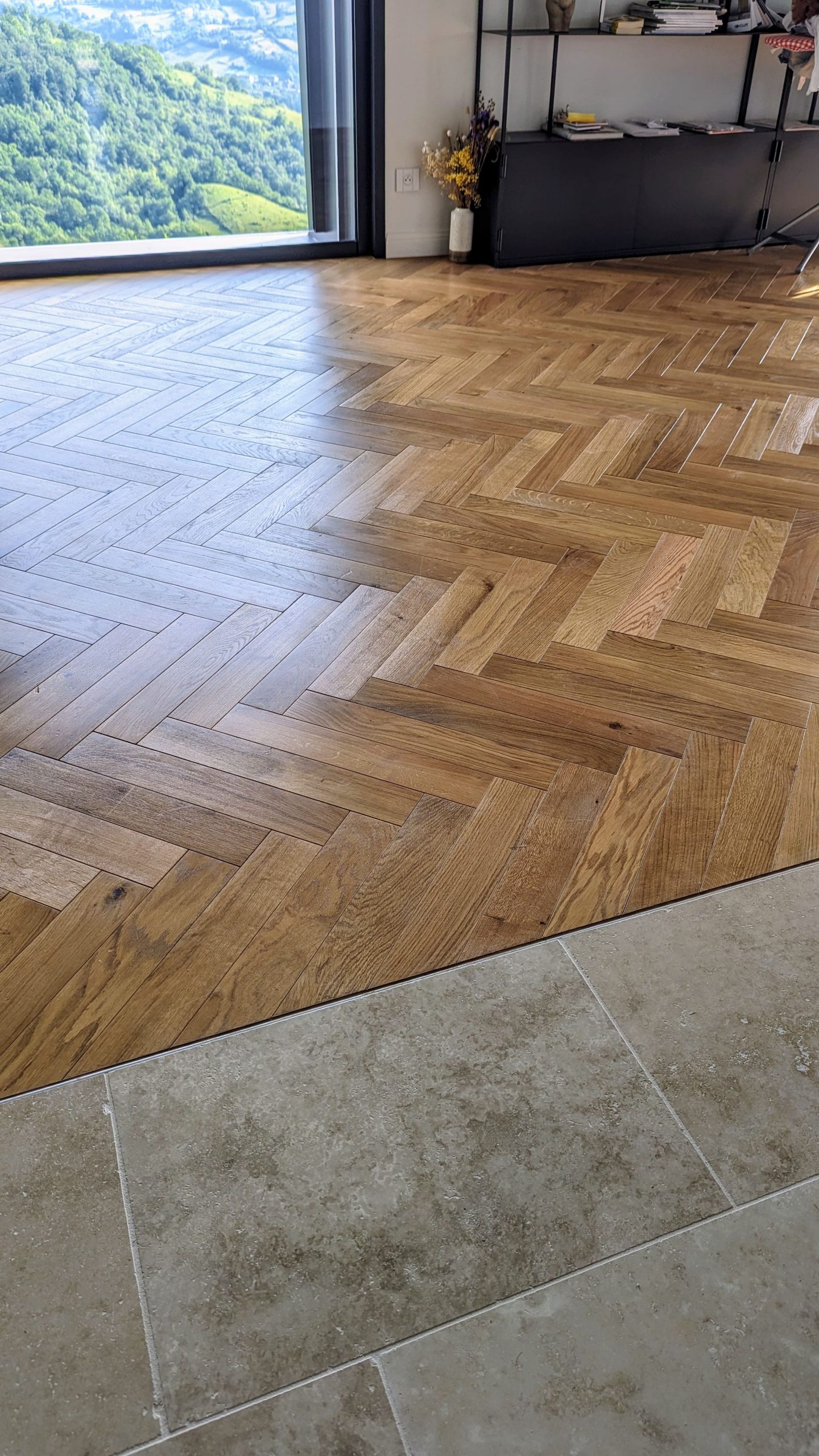 Parquet à bâtons rompus